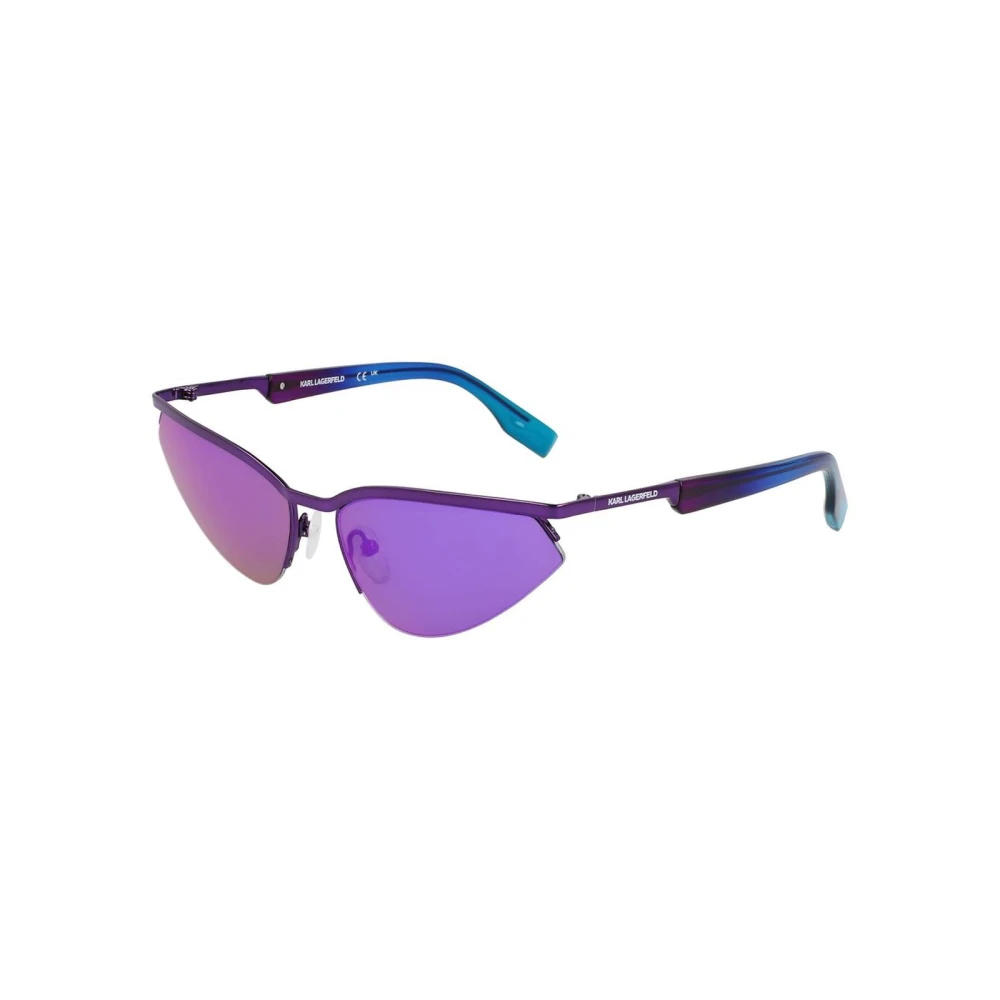 Karl Lagerfeld Unisex Purple Metal Frame Sunglasses