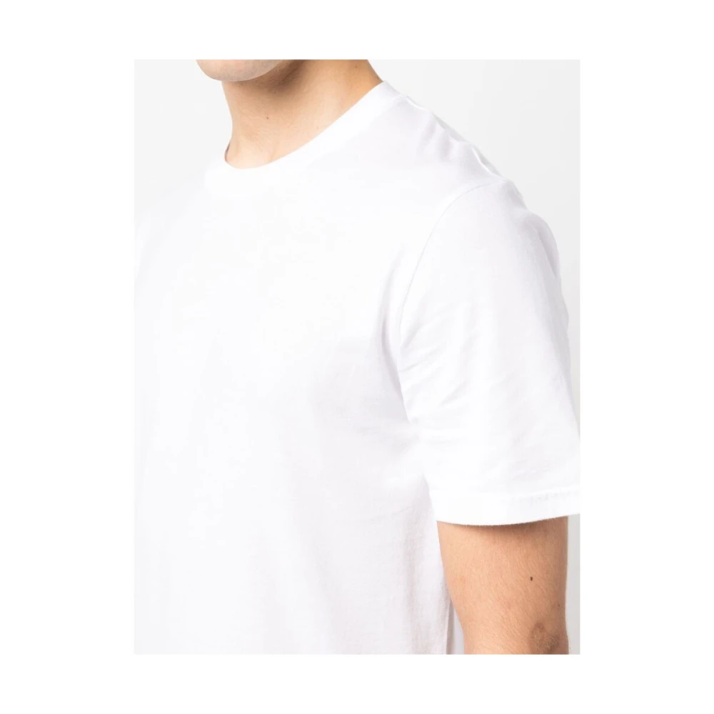 Fedeli Biologisch Katoenen Crew-Neck T-Shirt White Heren