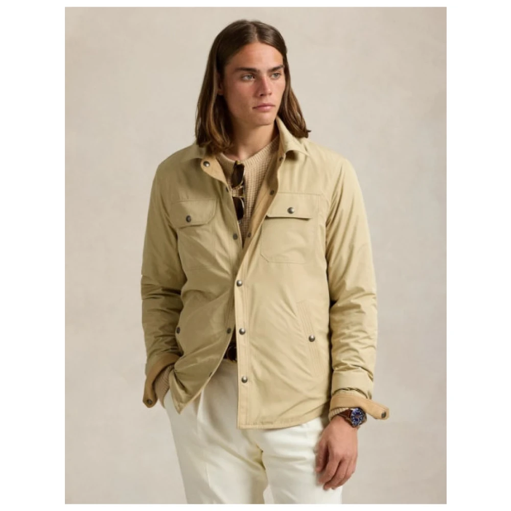 Polo Ralph Lauren Omkeerbaar Suède Overhemd Brown Heren