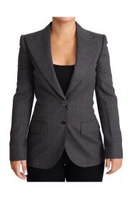 Single Breasted Fitted Blazer Wool Jacket