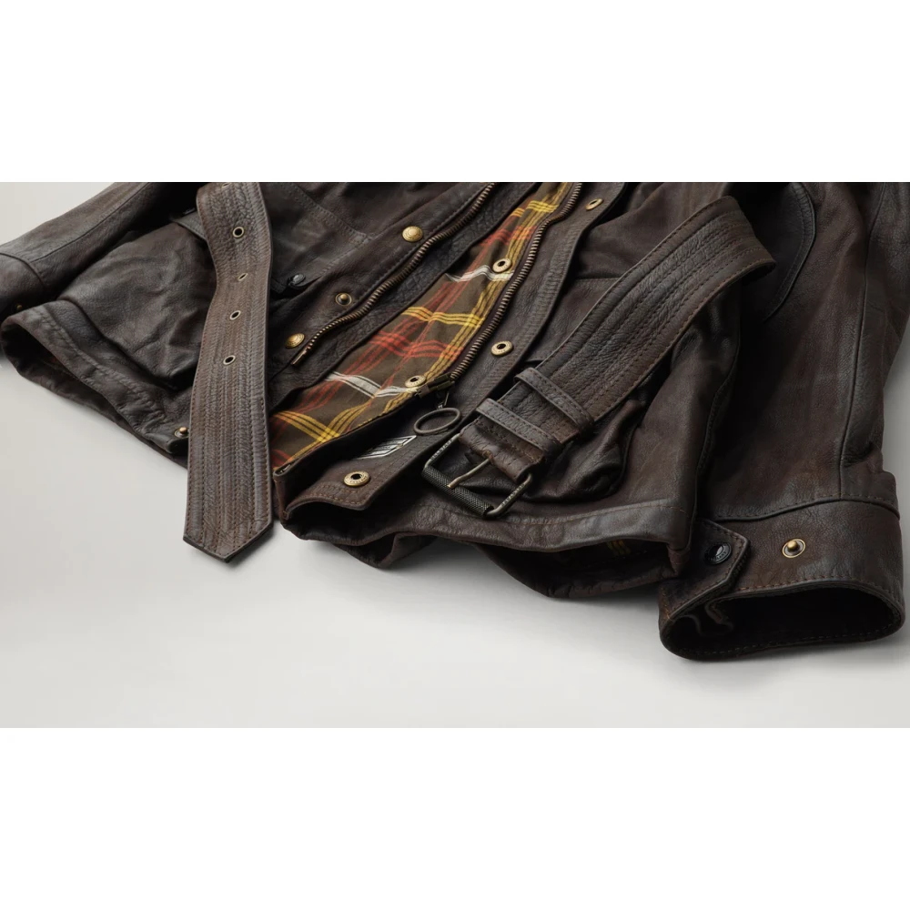 Belstaff Legacy Trialmaster Panther Leren Jas Brown Heren