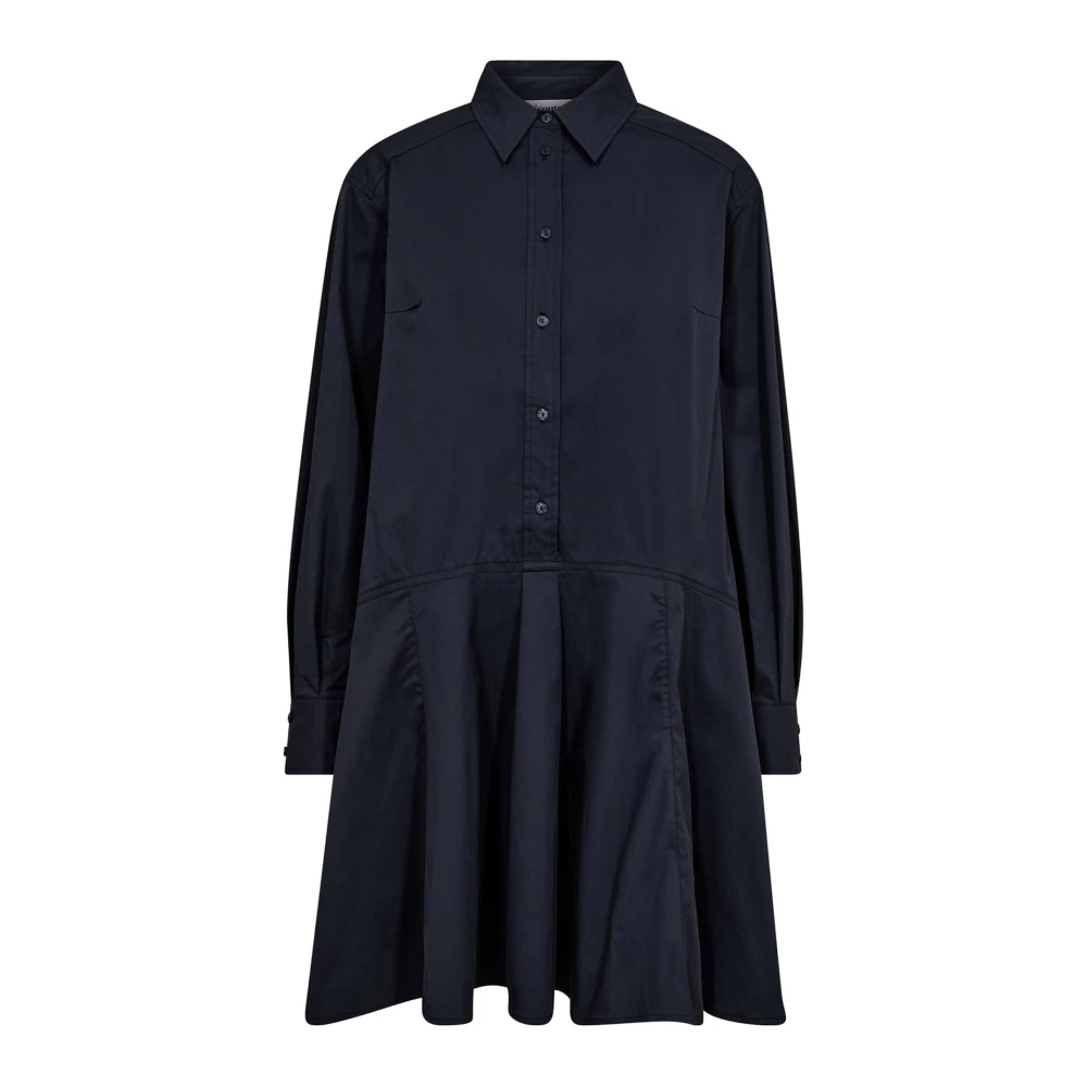 Co'Couture Navy Poppycc Overhemdjurk Blue Dames