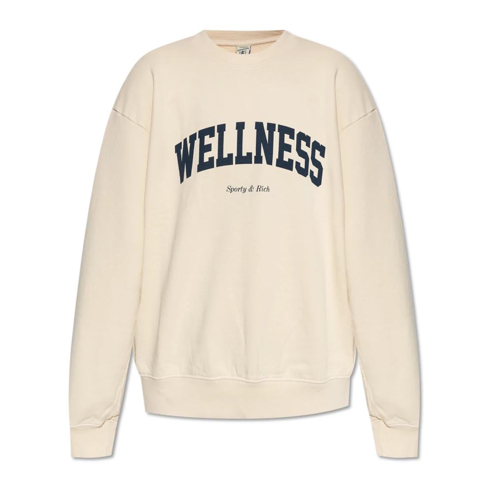 Sporty & Rich Gedrukte sweatshirt Beige Dames