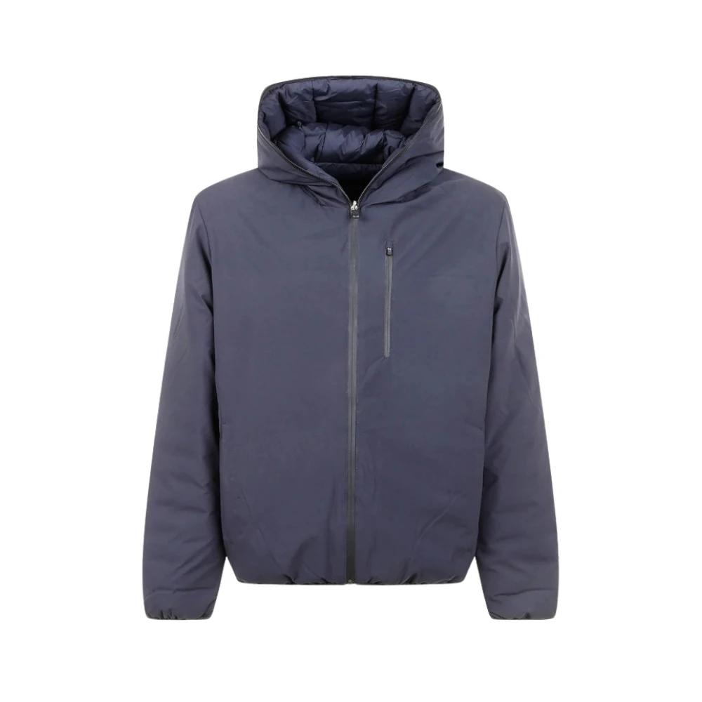 Save The Duck Giacca Con Cappuccio Reversibile Ezra Blu, Nero Uomo - Immagine 2