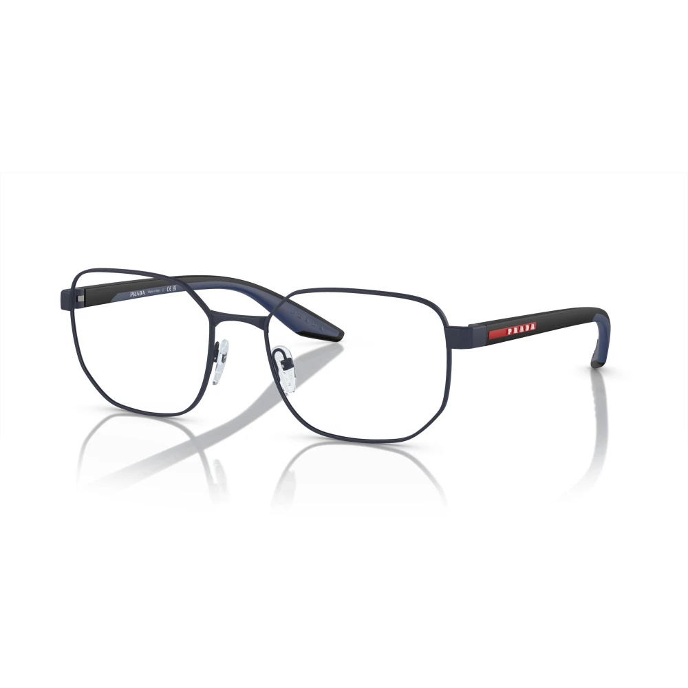 Prada Blue Rubber Eyewear Frames PS 50Qv Blue Unisex