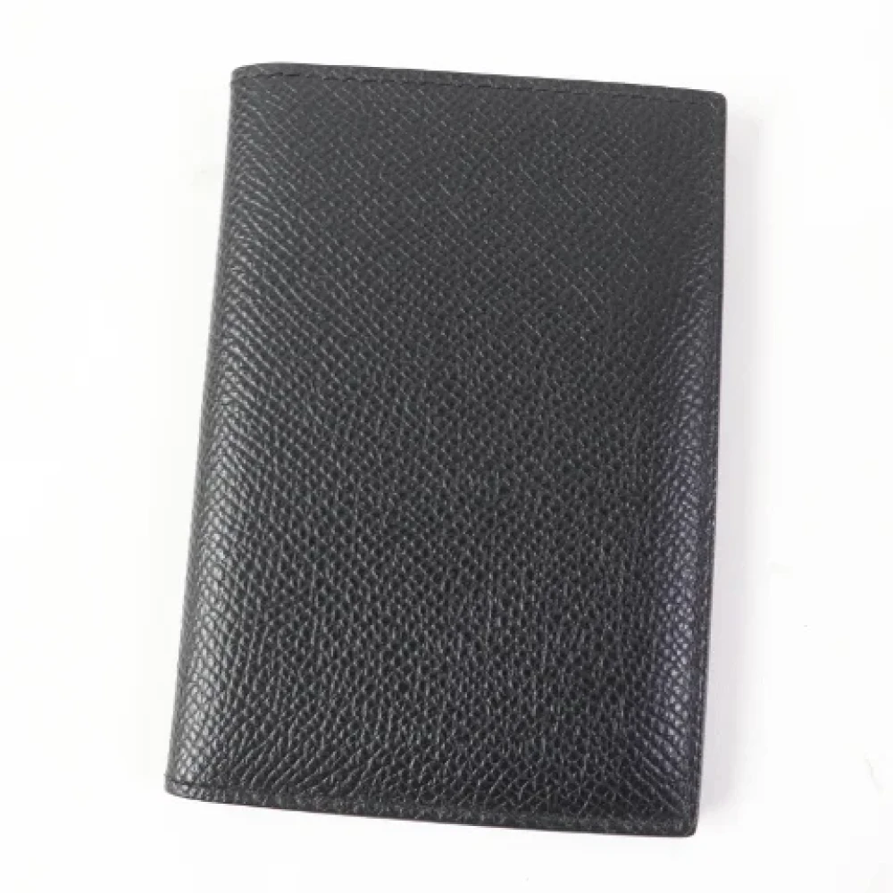 Hermès Vintage Pre-owned Leather wallets Black Dames