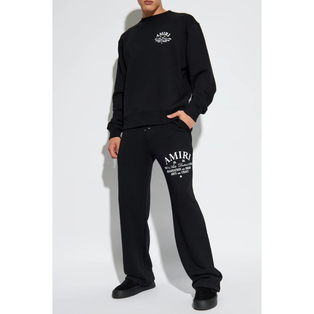Amiri Sweatshirt met logo Black Heren