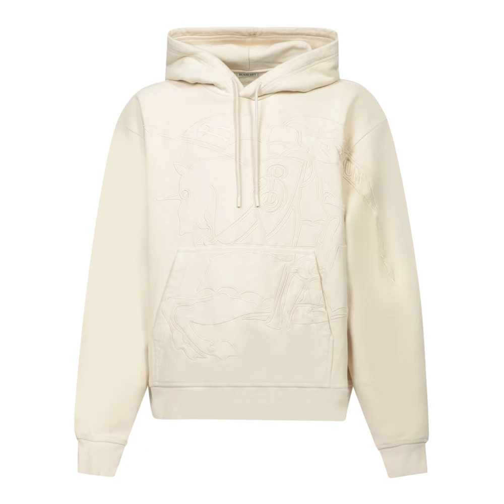 Burberry Witte Sweatshirt met Reliëfontwerp White Heren
