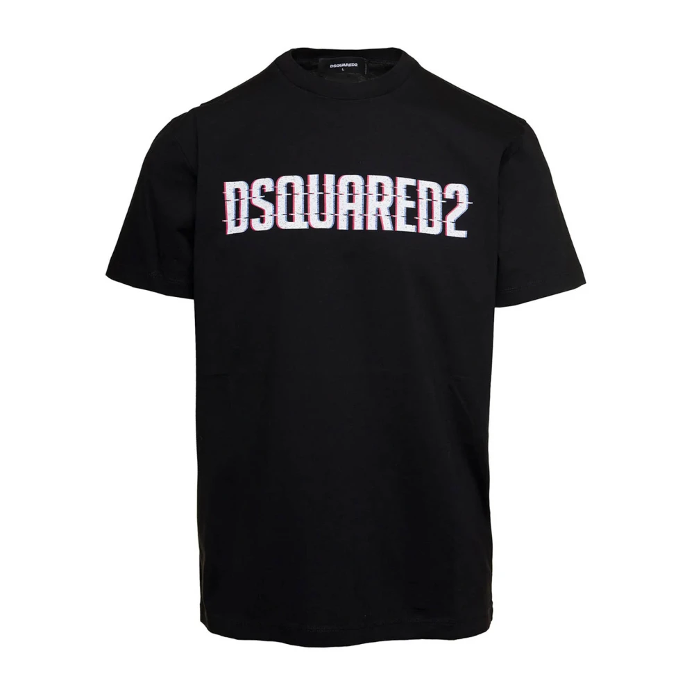 Dsquared2 Men's Black Stylish T-Shirts For Extra Small