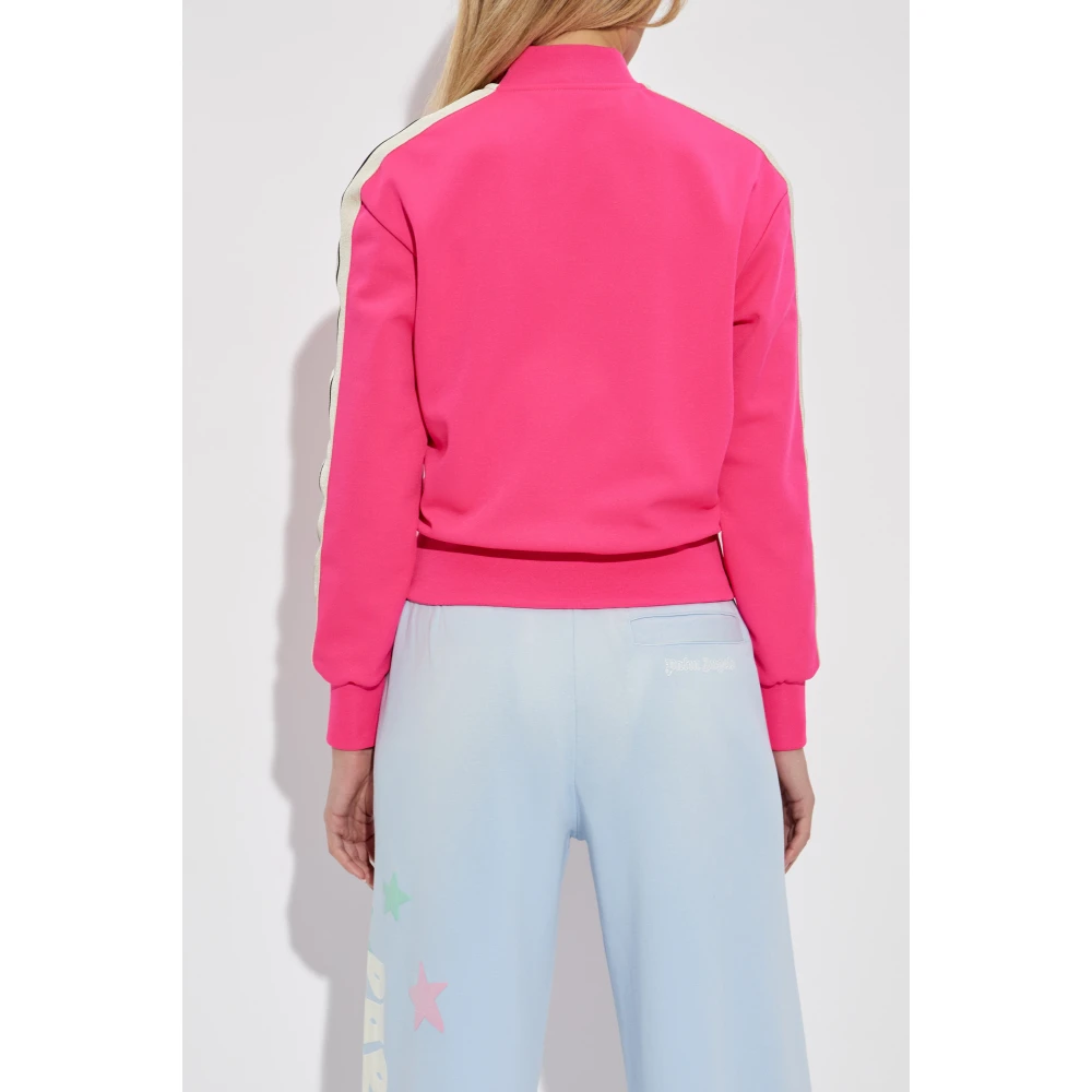 Palm Angels Sweatshirt met geborduurd logo Pink Dames