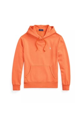sweat-a-capuche-orange-avec-logo-pony