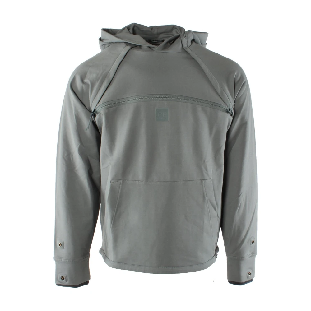 C.P. Company Grijze Katoen Elastaan Sweater voor Heren Gray Heren
