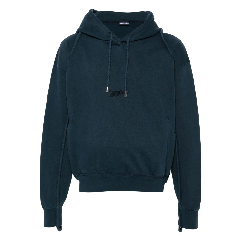 Jacquemus Camargue Hoodie Donkerblauw Katoen Jersey Blue Heren