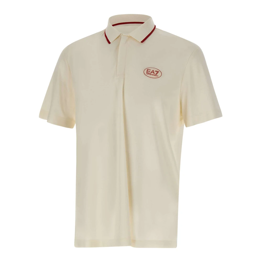 Emporio Armani Ea7 Mannelijk Wit Tops Heren, L, Polo