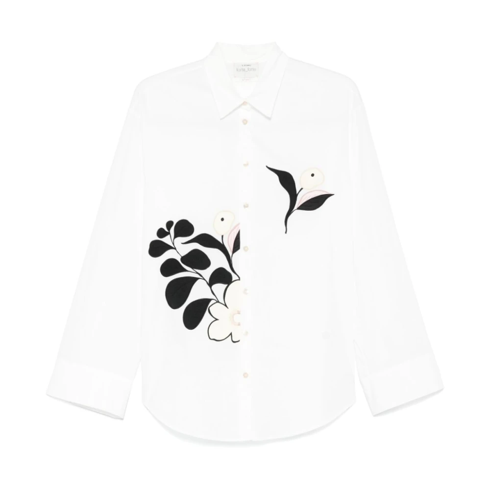 Forte Nero Damesoverhemd Ss25 White Dames