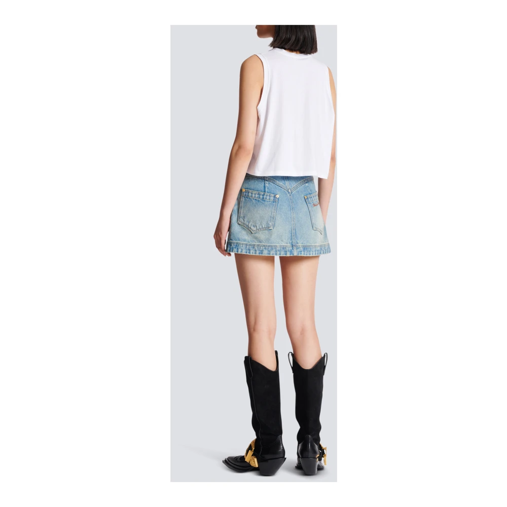 Balmain Flock tanktop White Dames