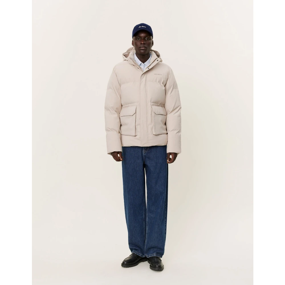 Les Deux Montreal Gevoerde Jas met Capuchon Beige Heren