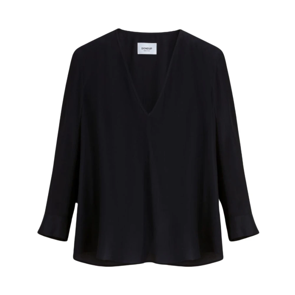 Dondup Stijlvolle Shirt voor Mannen Black Dames