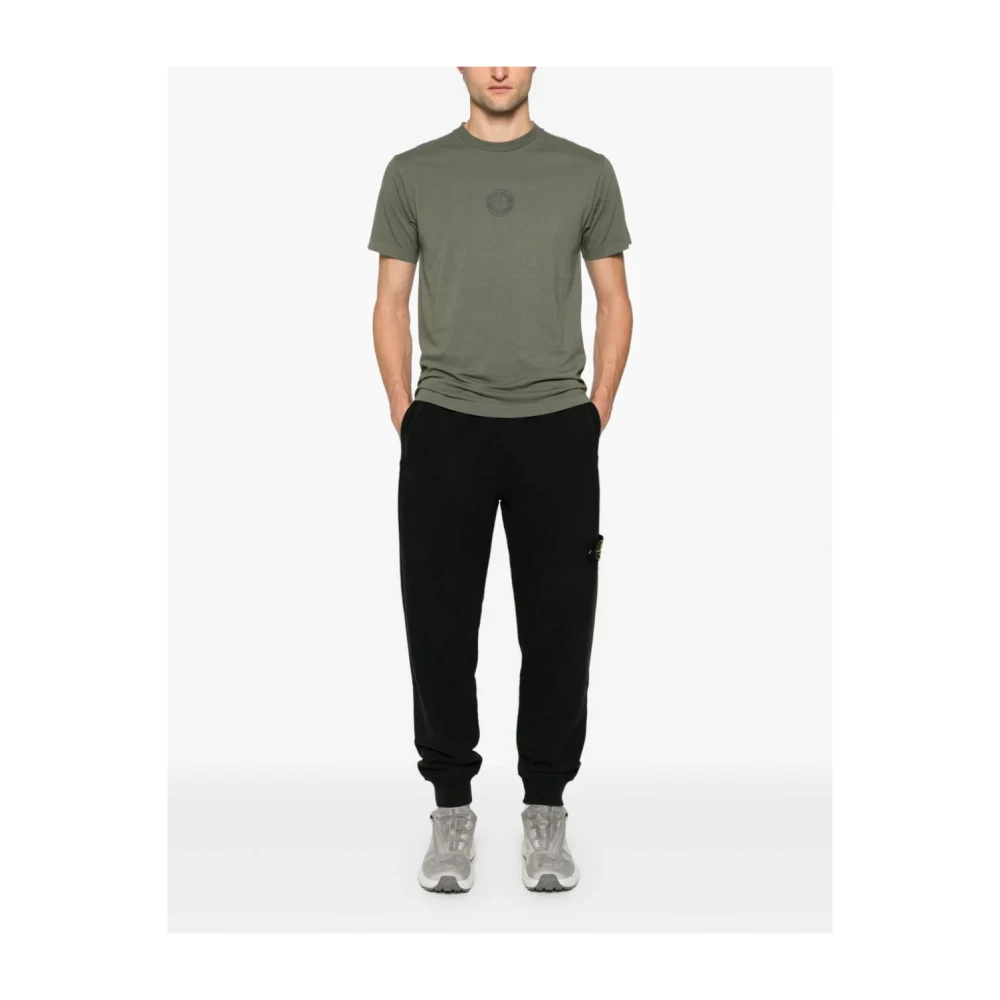 Stone Island Zwarte Stijlvolle Broek Black Heren