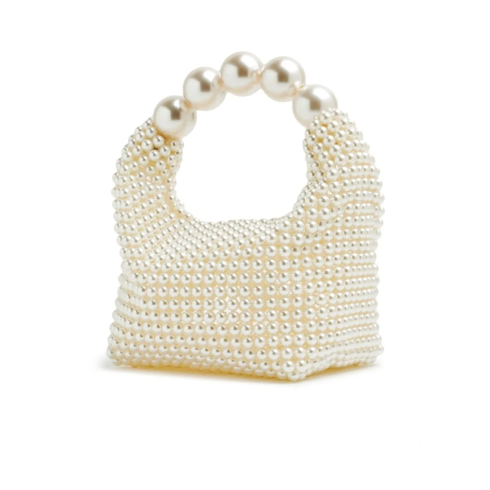 Vanina Parel Kralen Handtas White Dames