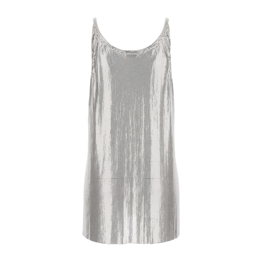 Paco Rabanne Metalen Mouwloze Top Grijs Gray Dames
