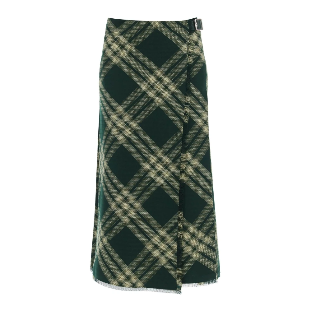 Burberry Maxi Skirts Green Dames
