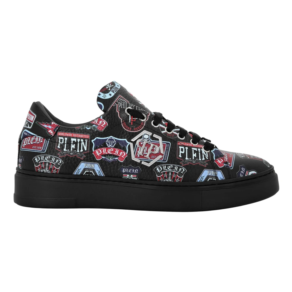 Philipp Plein Lo-Top Sneakers Carson Patches Heren Schoenen Zwart