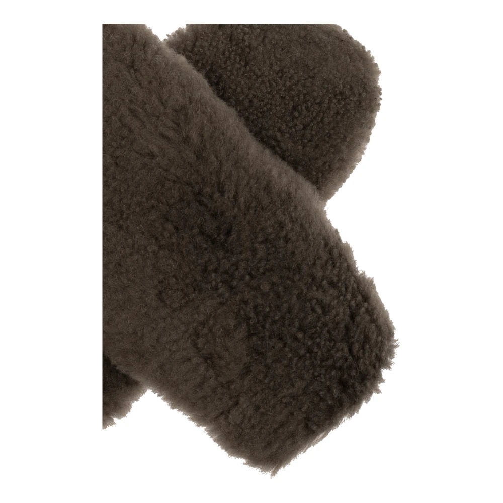 Yves Salomon Bont handschoenen Gray Dames