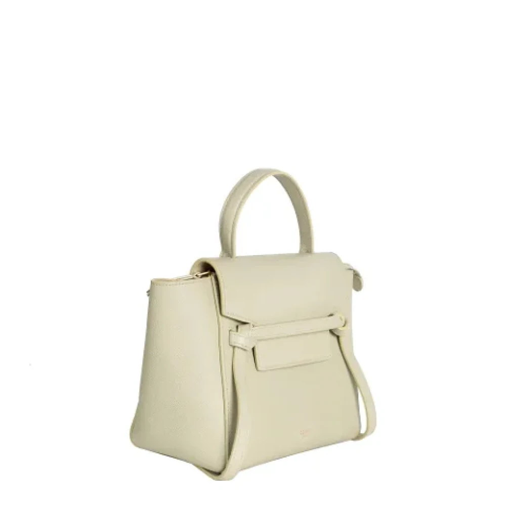 Celine Vintage Pre-owned Leather celine-bags Green Dames