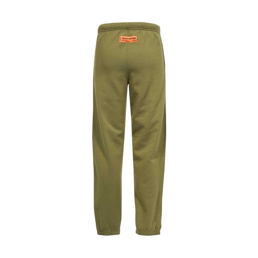 Heron Preston Katoenen trainingsbroek met voorprint Green Heren