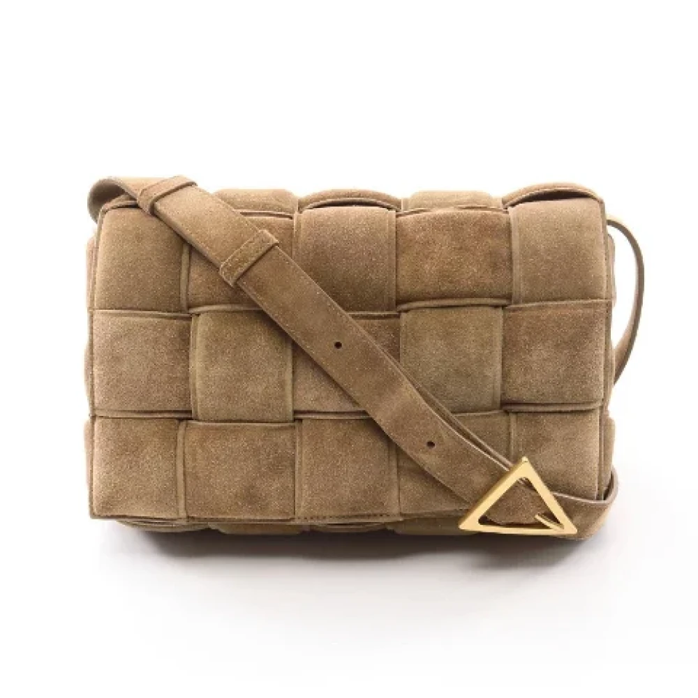 Bottega Veneta Vintage Pre-owned Fabric shoulder-bags Brown Dames