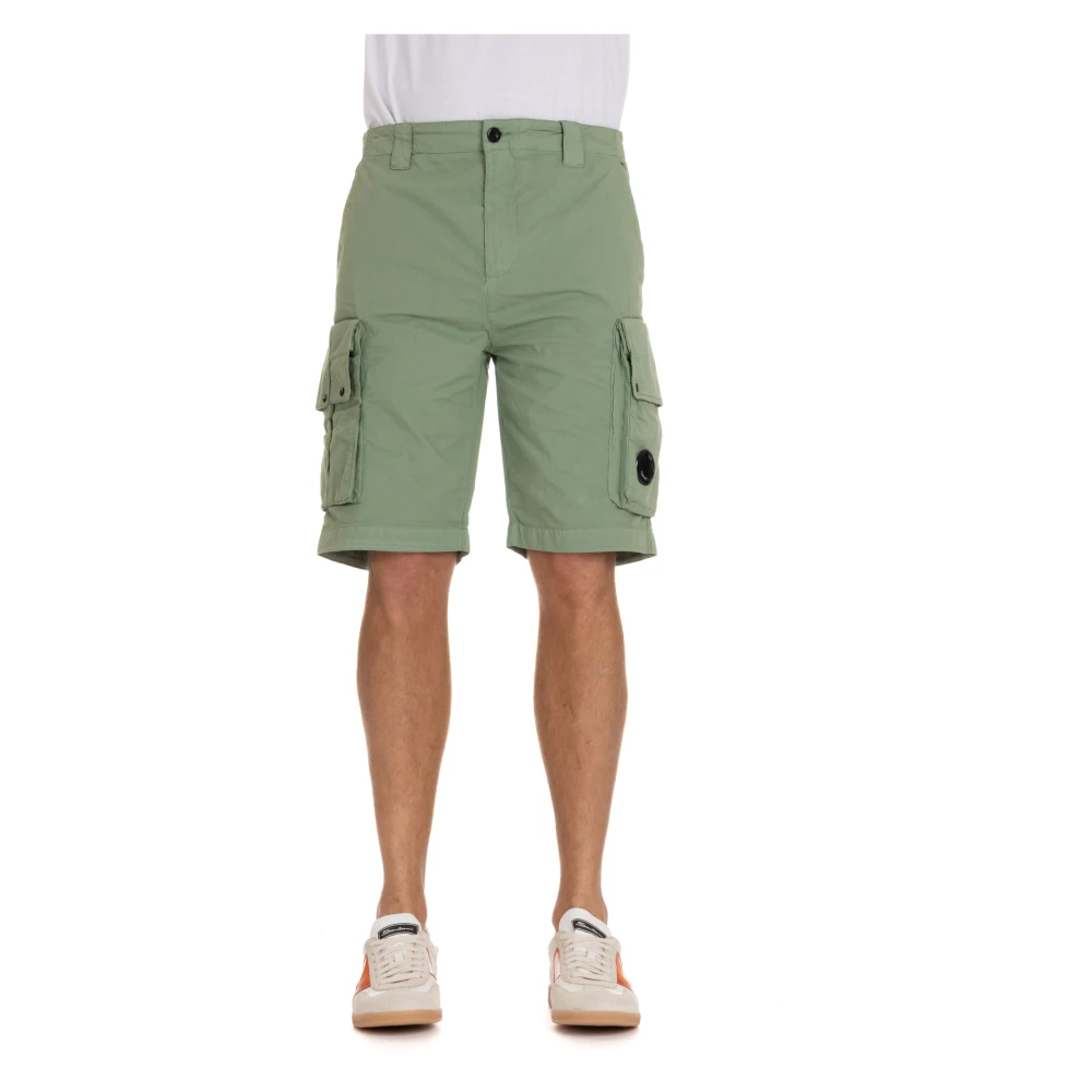 C.p. Company Gröna Shorts med Dragkedja Stängning Green, Herr