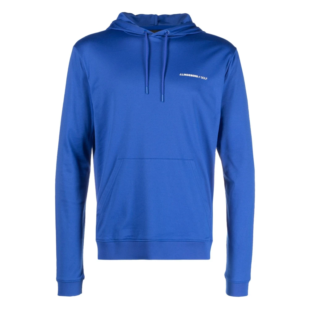 J.LINDEBERG Blauwe Casual Sweater met Capuchon Blue Heren