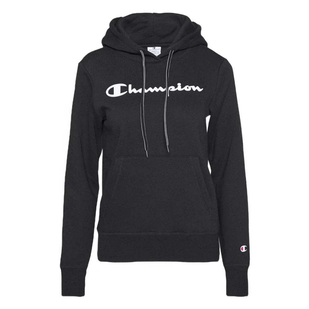Champion Hooded Sweatshirt Hoodie Black Dames