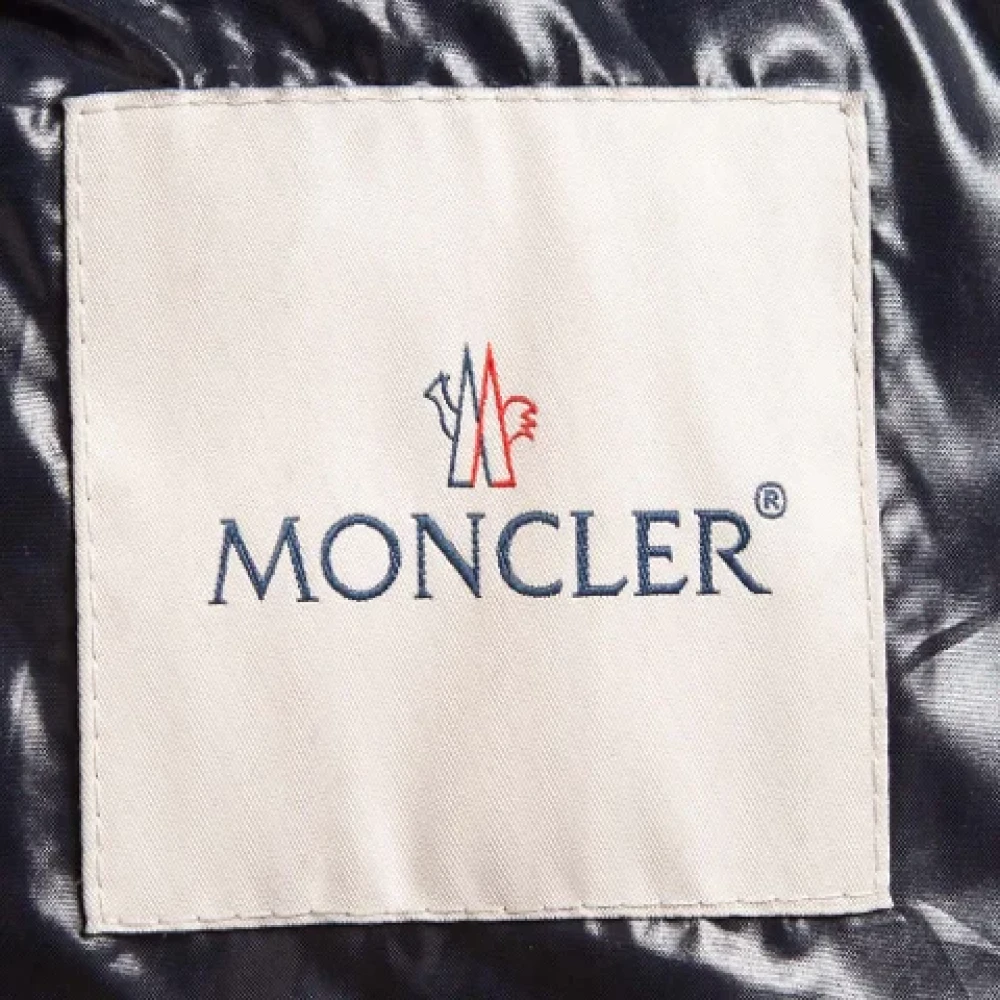 Moncler Pre-owned Denim outerwear Blue Dames