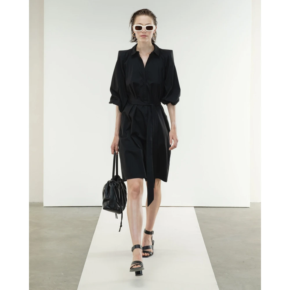 Jane Lushka Stijlvol Zwart Carlen Jurk Black Dames