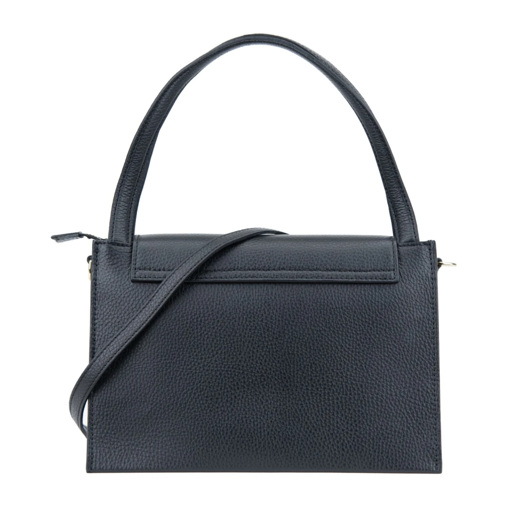 Tosca Blu Granaat Faux Leren Schoudertas Black Dames