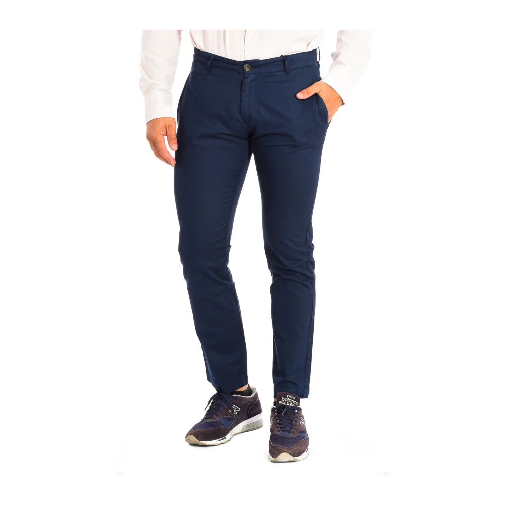 La Martina Blue Chinos, Male, W40, Straight Cut Long Trousers