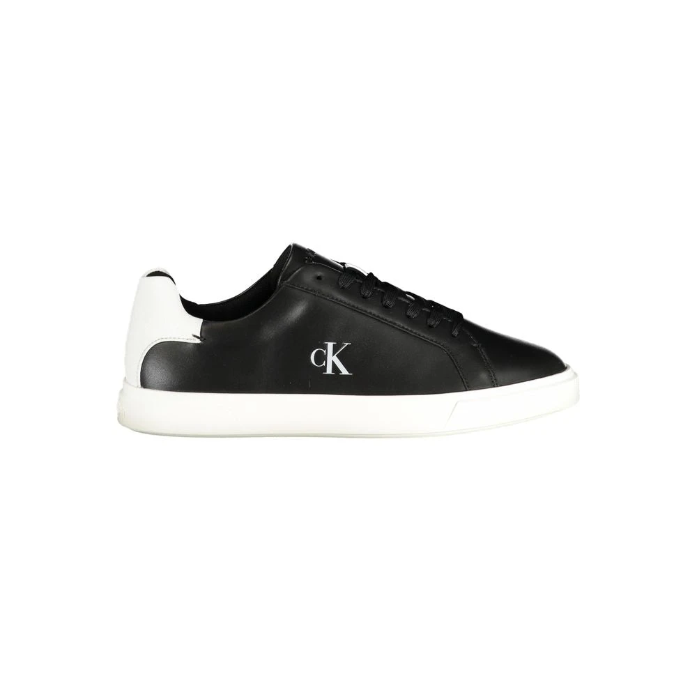 Calvin Klein Women's Black Sneakers, 4 Uk, Lace-Up Trainers