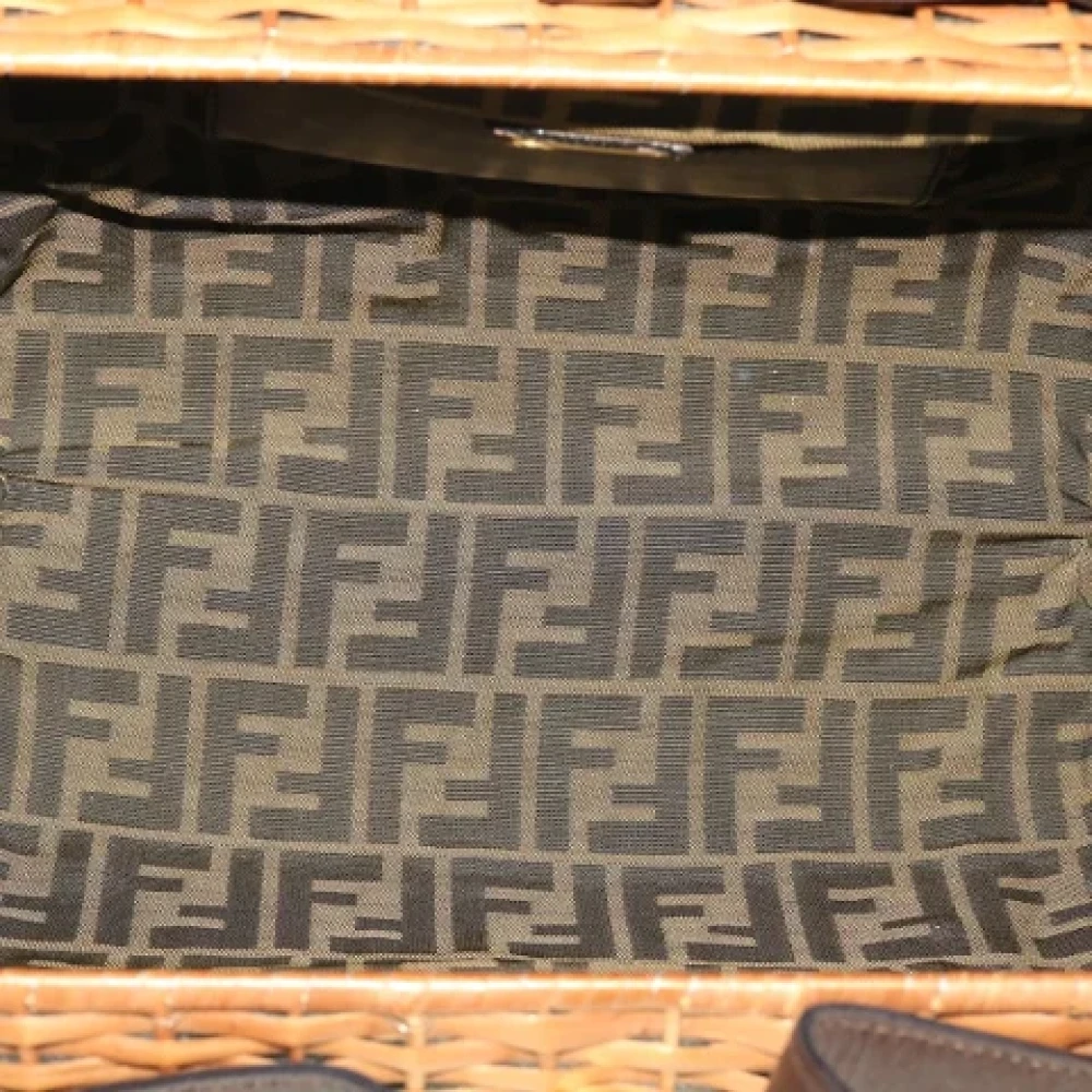 Fendi Vintage Pre-owned Fabric handbags Brown Dames
