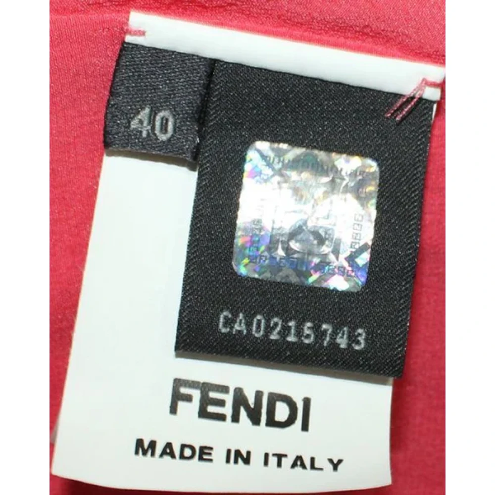 Fendi Vintage Pre-owned Cotton tops Orange Dames