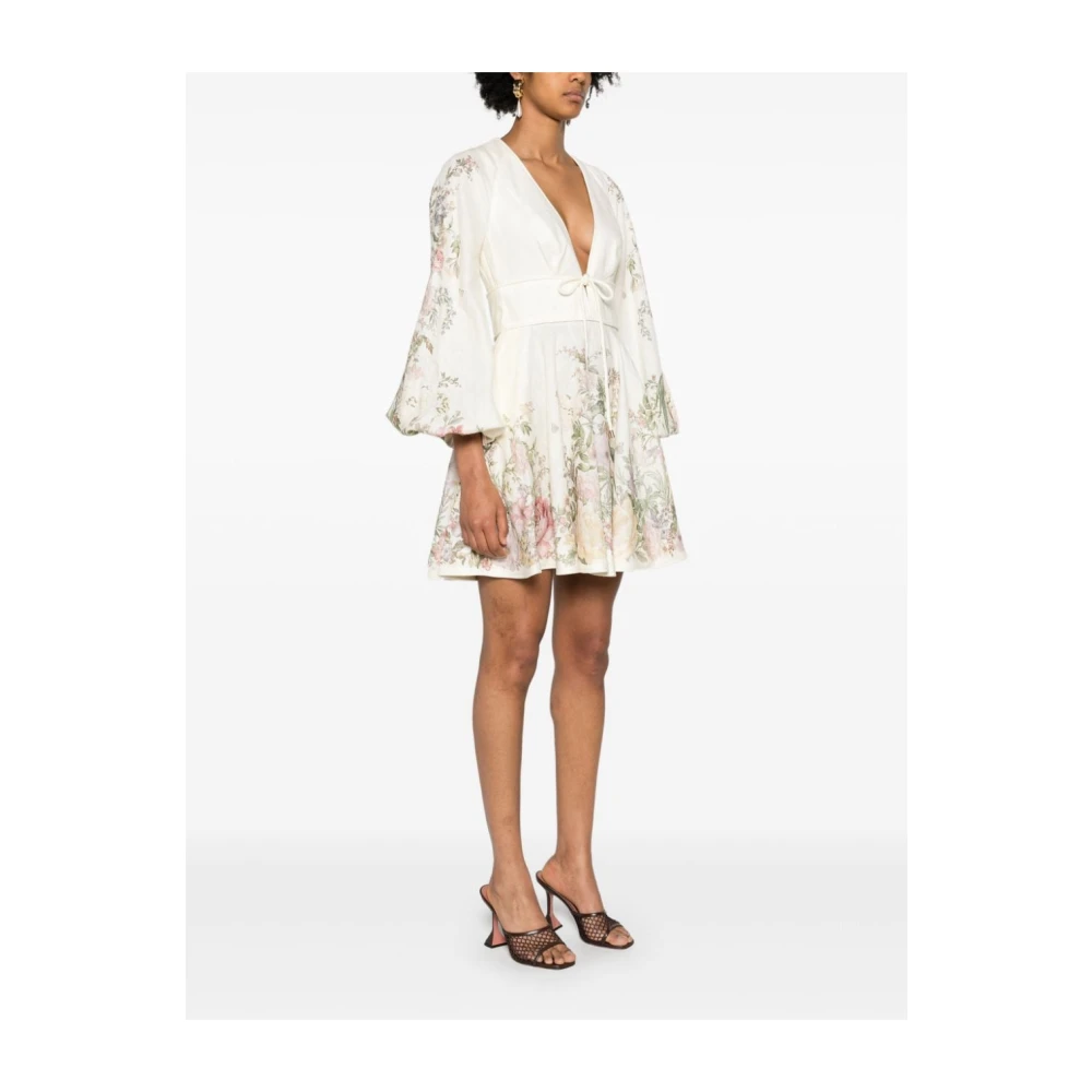 Zimmermann Kort linnen jurkje Multicolor Dames