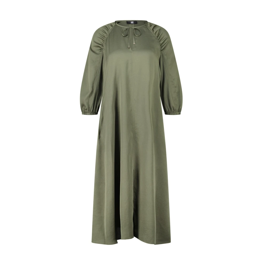 RIANI Strik Midi Jurk Green Dames