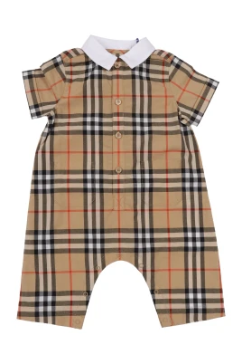Check Cotton Playsuit