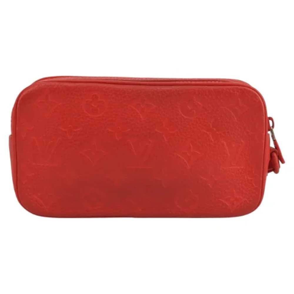 Louis Vuitton Vintage Pre-owned Leather clutches Red Dames