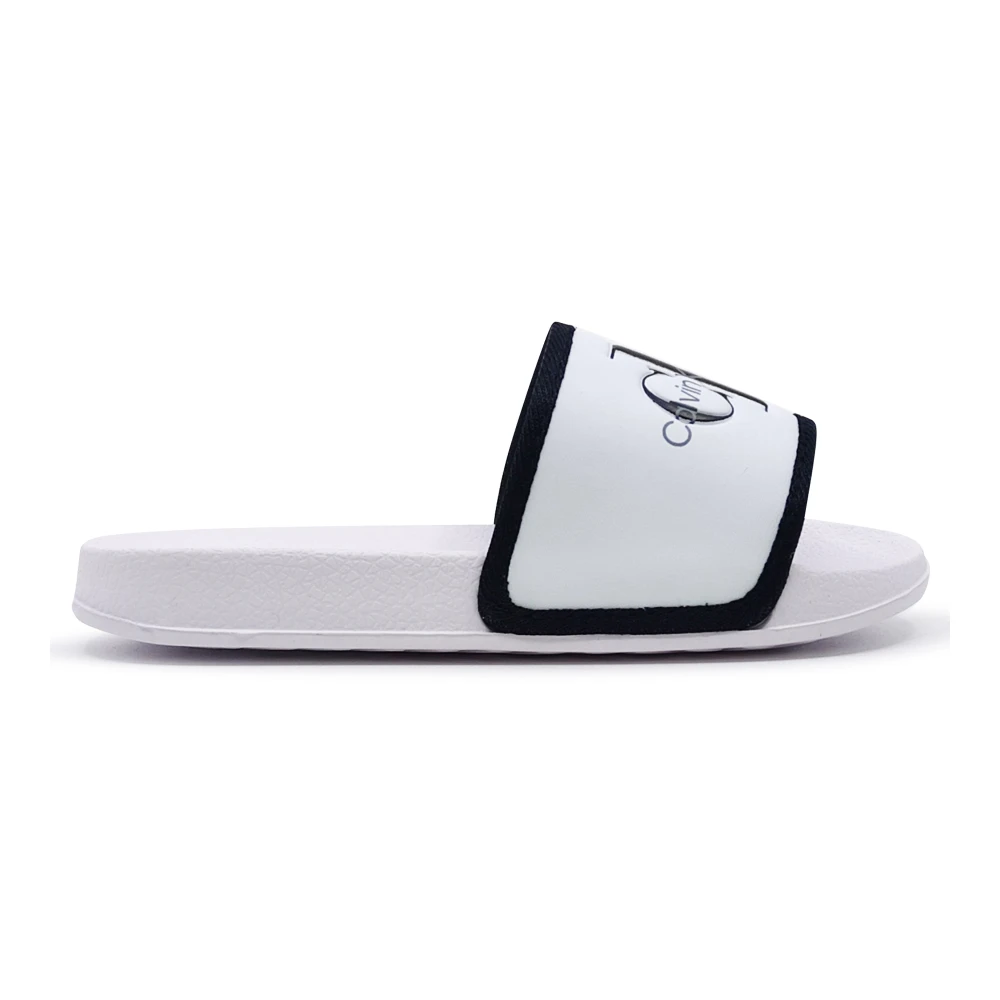 Calvin Klein Jeans Boys White Kids Sandals, 33 Eu, Ciabatta