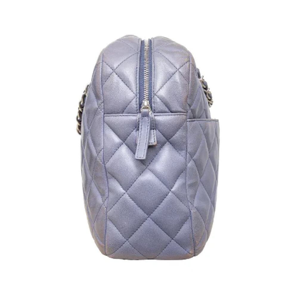 Chanel Vintage Pre-owned Leather chanel-bags Purple Dames