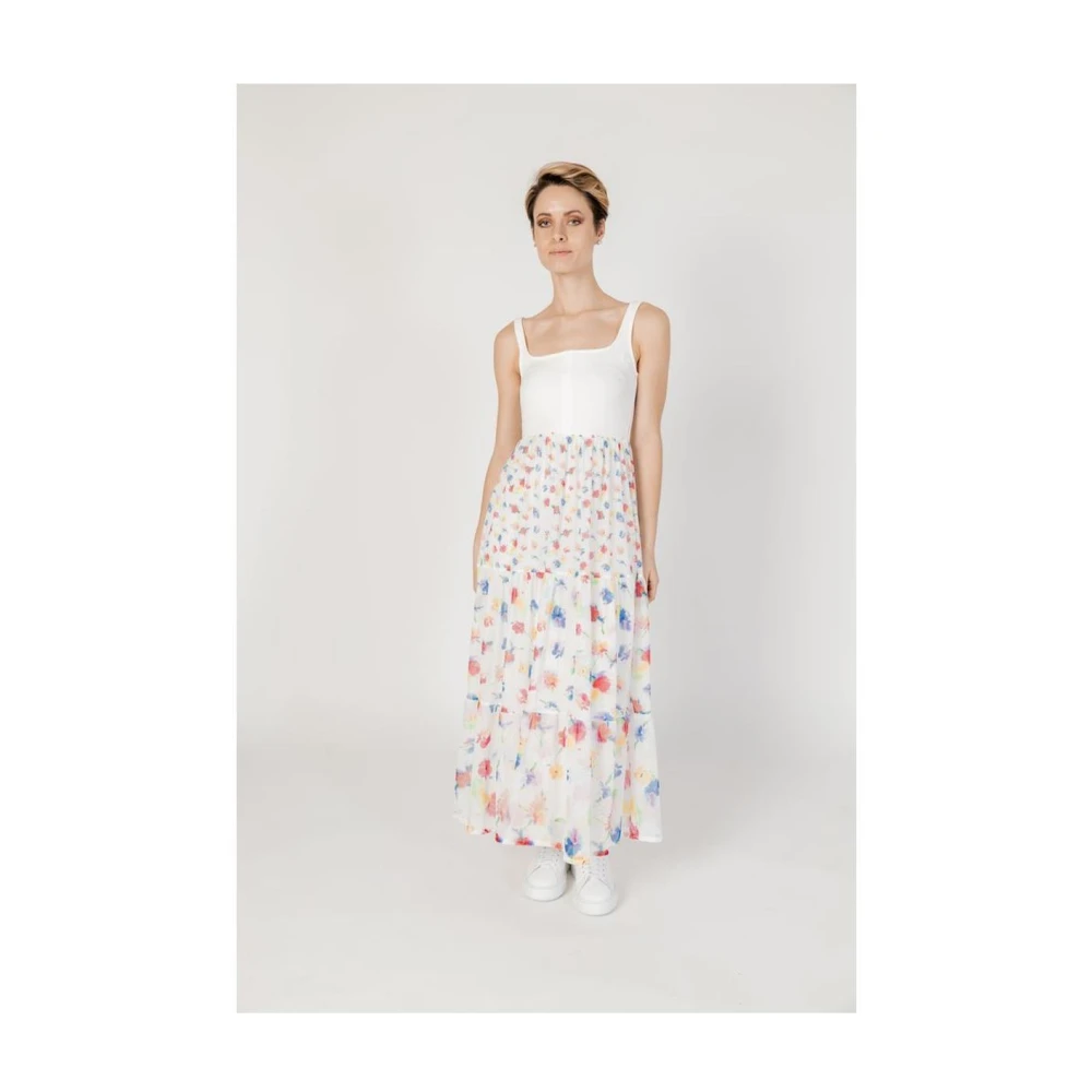 Desigual Moderne Witte Polyester Jurk voor Vrouwen White Dames