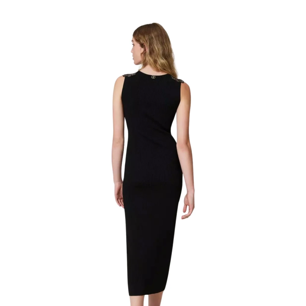 Twinset Elegante Jurk Black Dames