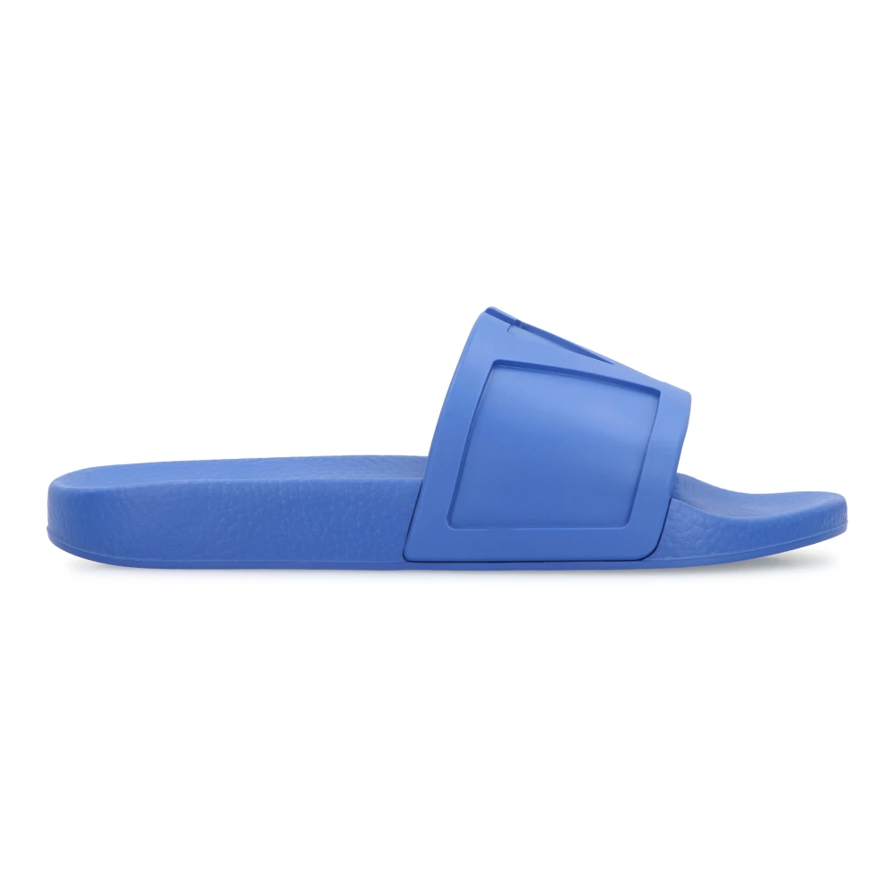 Valentino Garavani Men's Blue Sliders, 6 Uk, Coolside Rubber Slide